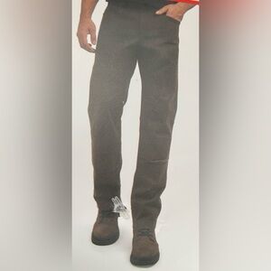 Wrangler Men's Regular Fit Utility Pants Dark Brown Stretch Canvas